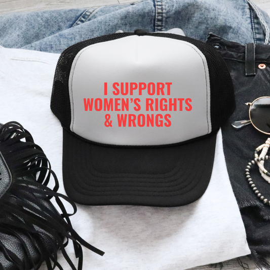 Women’s Rights & Wrongs Trucker Hat