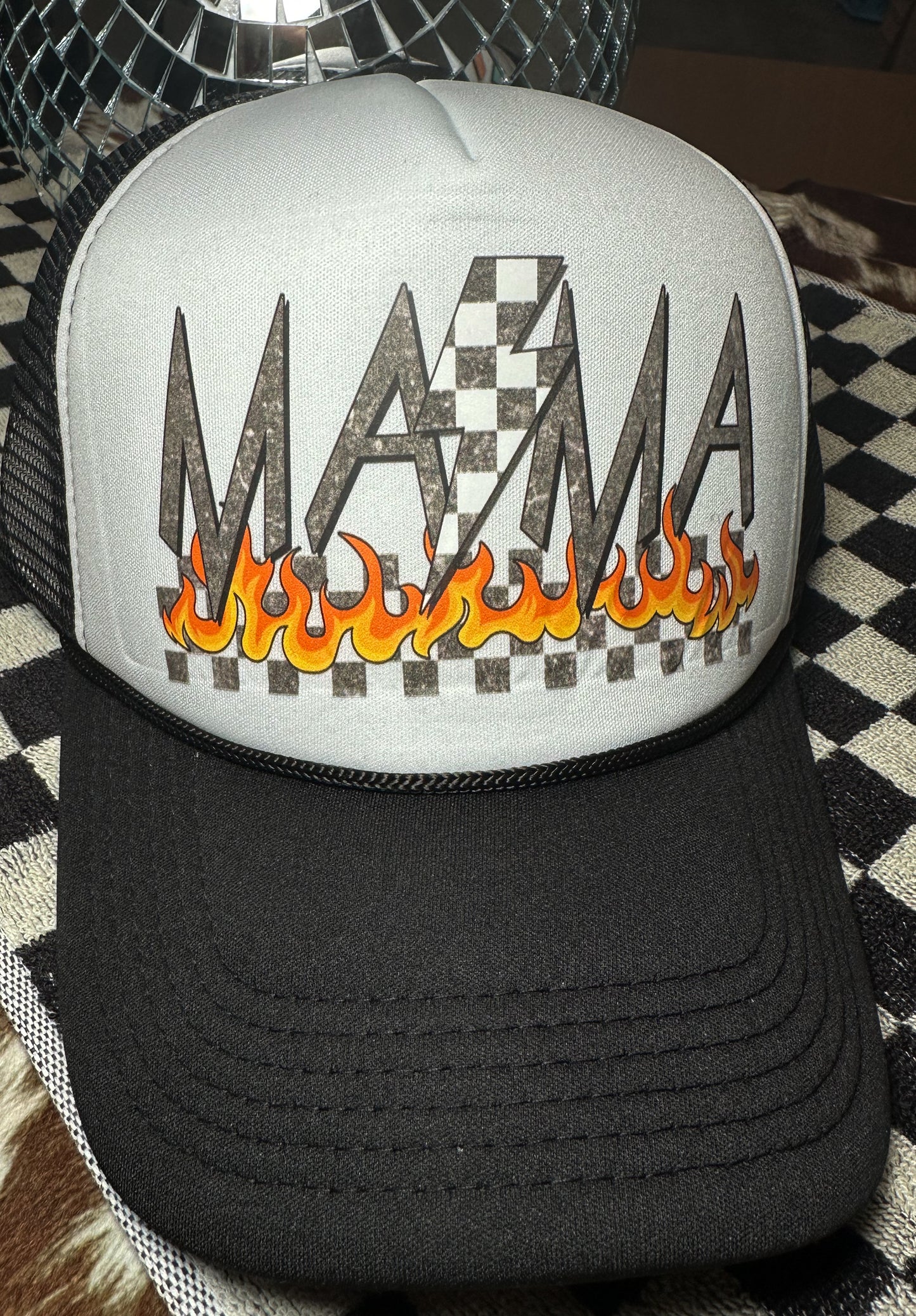 MAMA Flames Trucker Hat