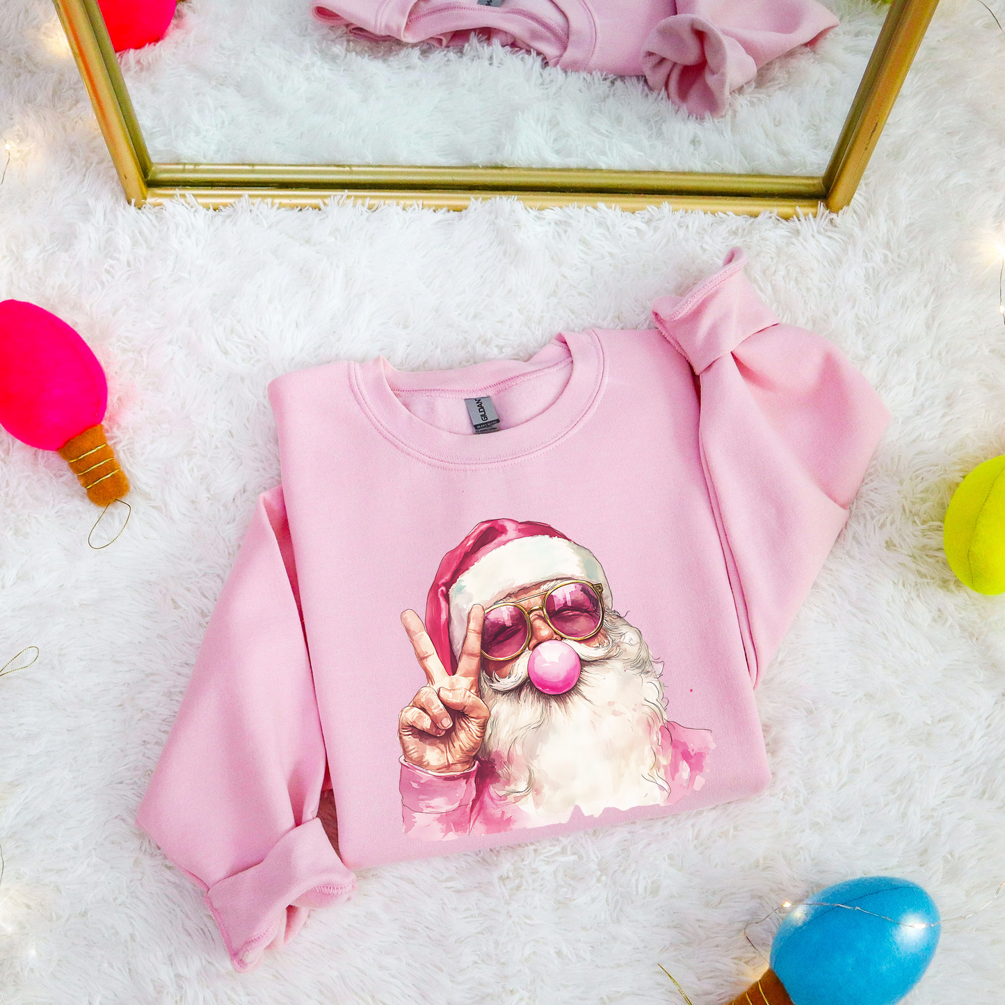 Peace Pink Santa