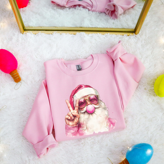 Peace Pink Santa