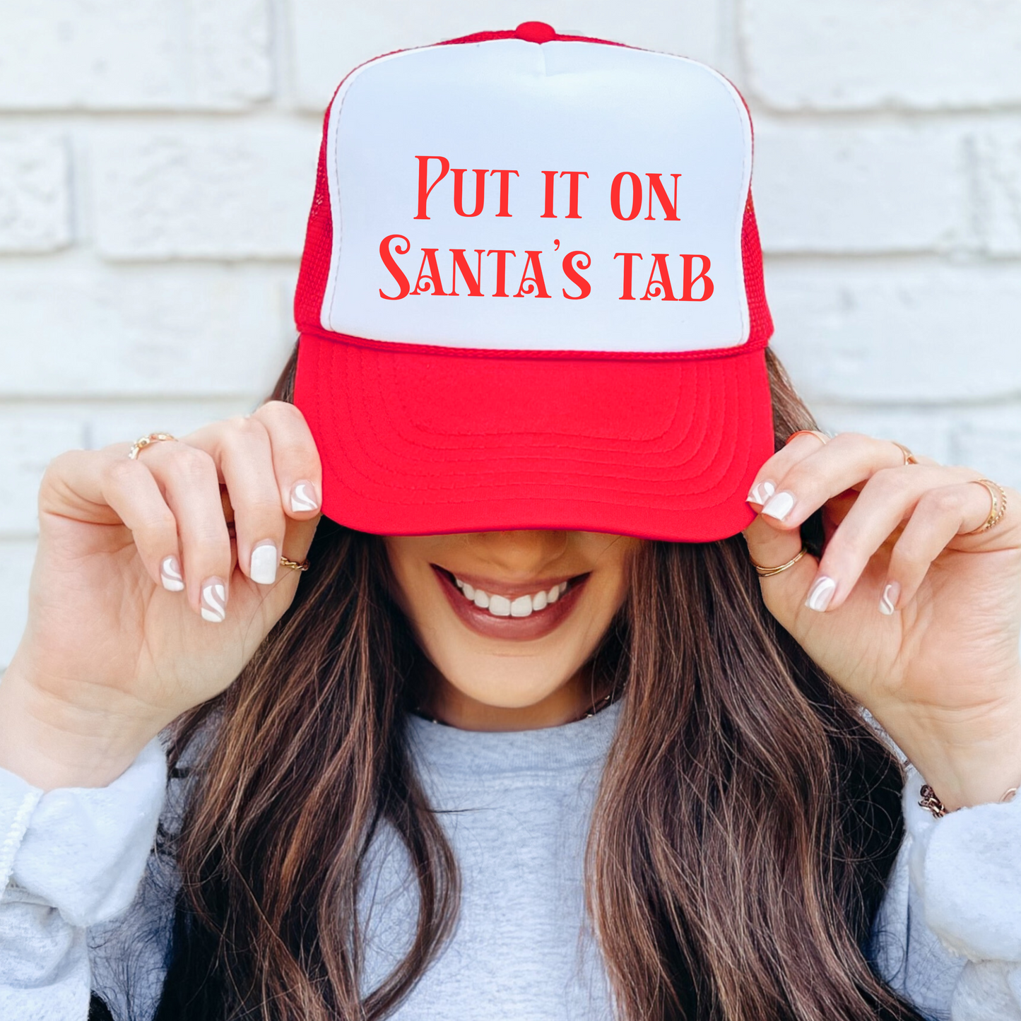 Put It On Santa’s Tab Trucker Hat