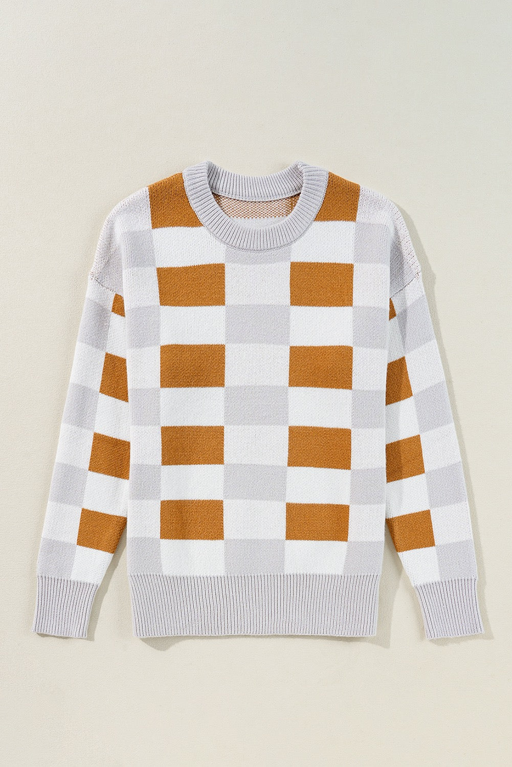 Cloud Check Sweater