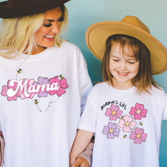 TEE OF THE DAY - Pink Floral Mama & Me