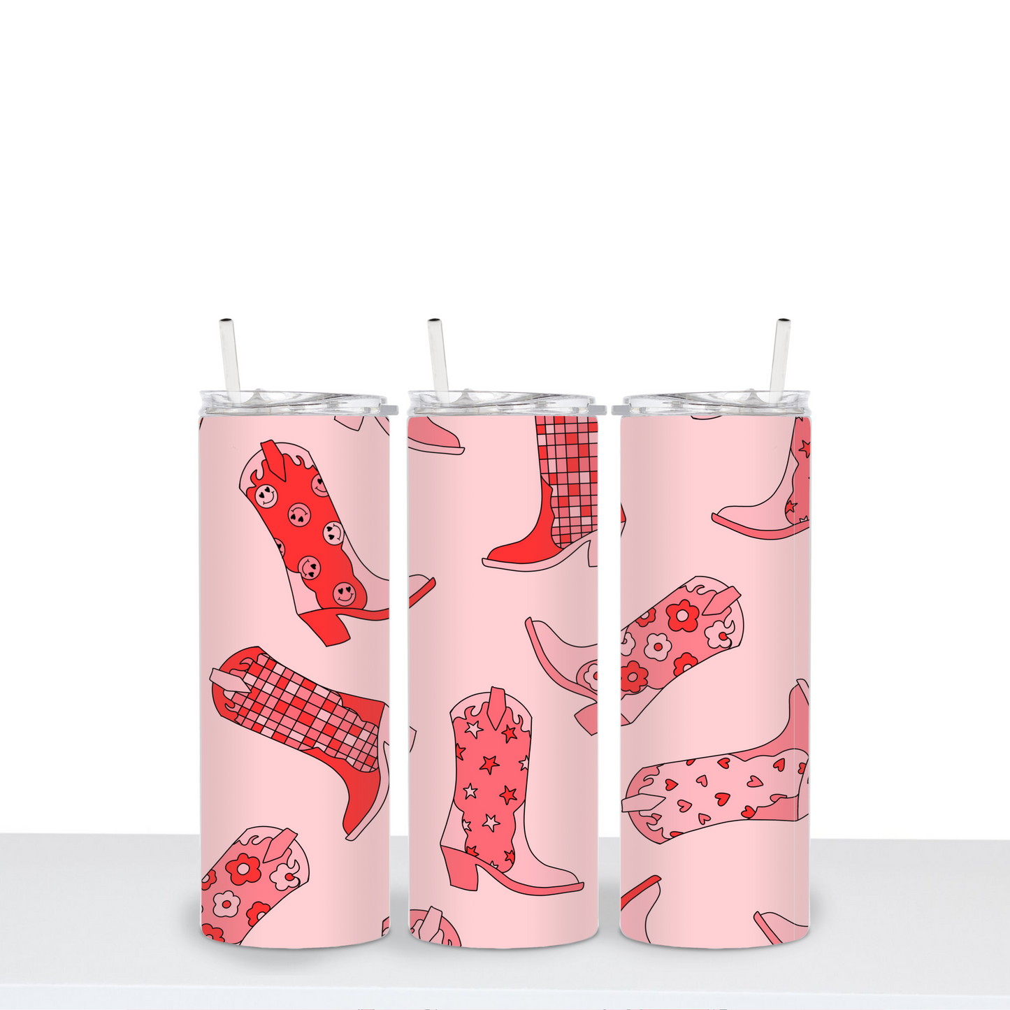 Pink Boots Tumbler